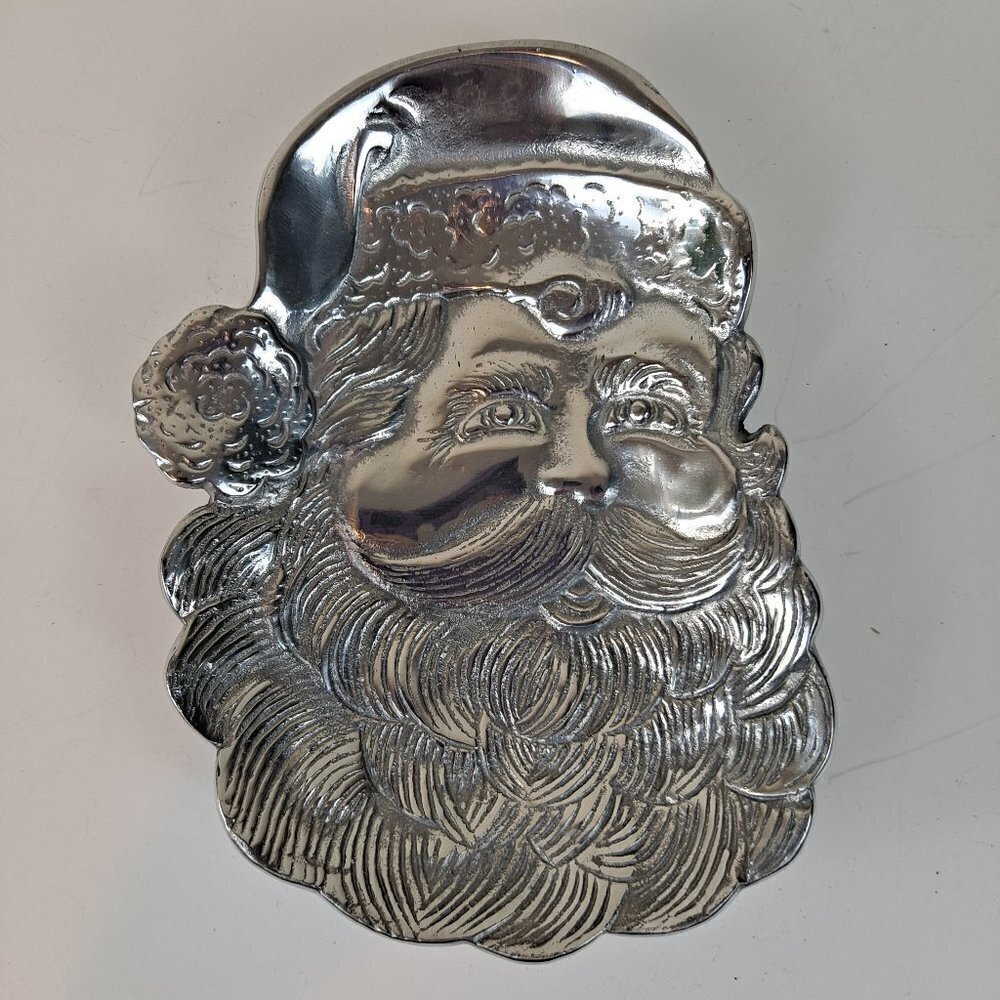 Home For The Holidays Christmas Santa Candy Dish In Original Box Vintage EUC